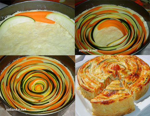 Tarte aux courgettes et carottes