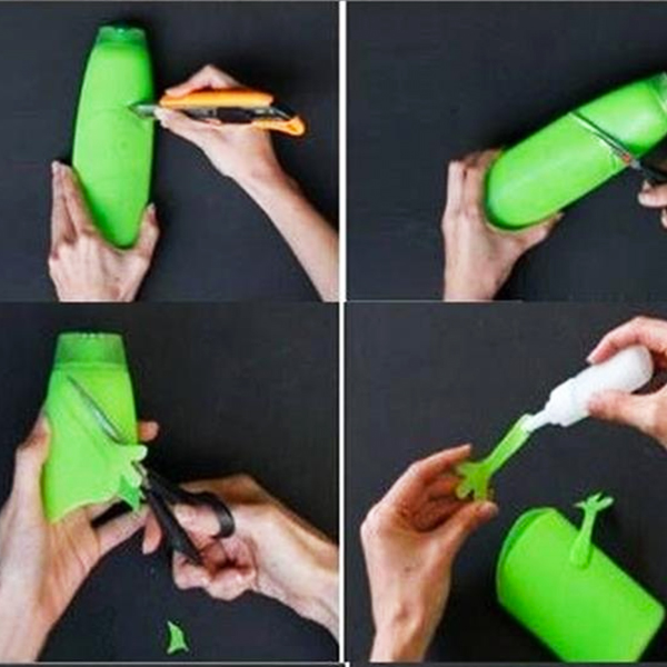 Recycler des bouteilles en plastique en pot à crayons !