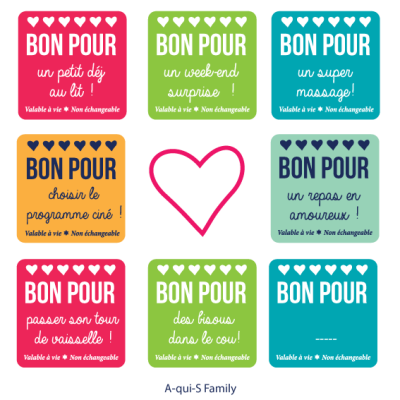 Bons à imprimer pour la Saint-Valentin : un cadeau original !