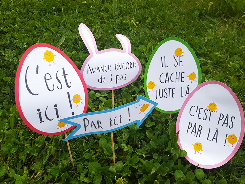 Pâques DIY à imprimer : Par ici la chasse aux œufs ! 