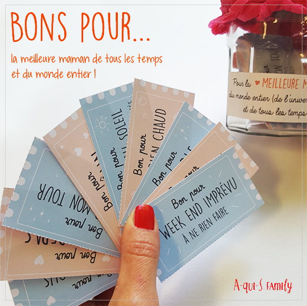 DIY : des bons à offrir pour la Fête des Mères • Ludilabel