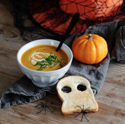 Recette d’Halloween : La soupe potimarron et châtaignes