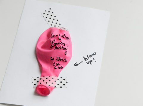 invitation pour un anniversaire