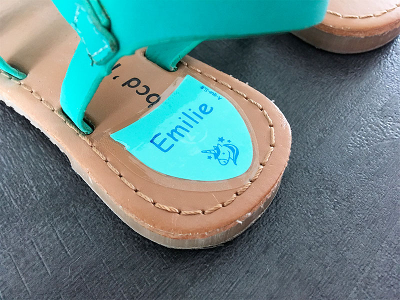 étiquettes chaussures